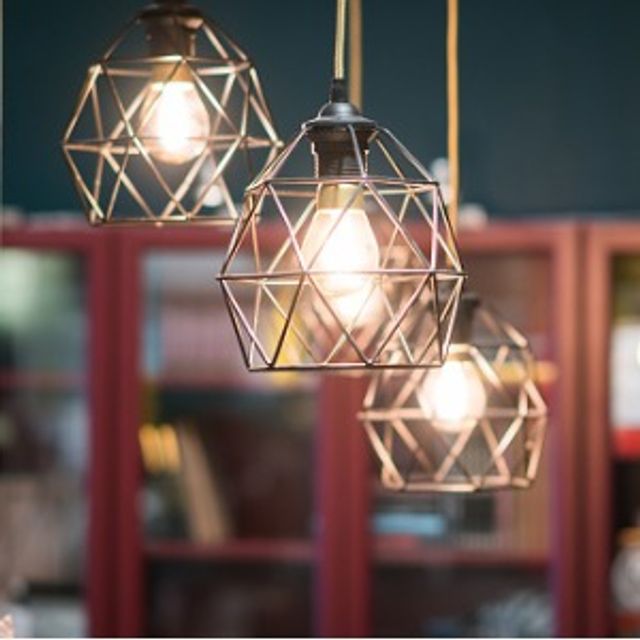 Illuminate your living room with a variety of pendant lights and chandeliers