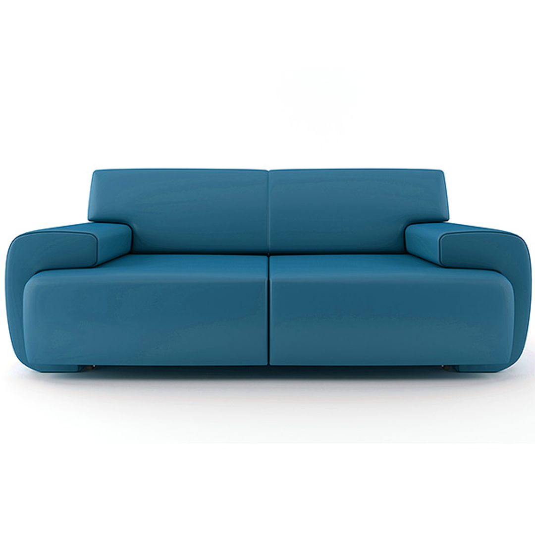 Plump Leather Sofa