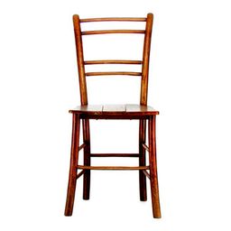 Rustic Wood Chair Angle 2